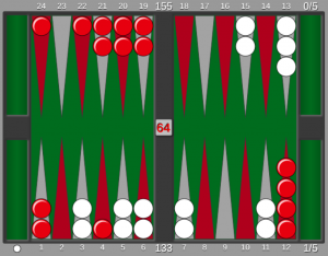 Never been this unlucky before : backgammon