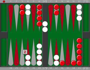 Never been this unlucky before : backgammon